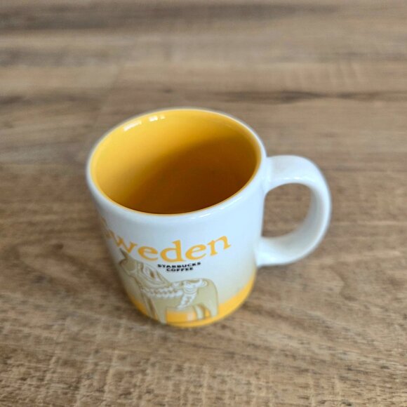 Sweden Sverige Starbucks mini Espresso coffee Dala horse mug/cup. 3oz ,89ml. - Picture 2 of 5